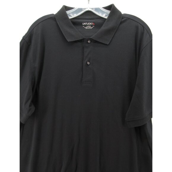 Untuckit Polo Shirt Large Golf Pullover Preppy Minimalist Cotton Logo - Picture 2 of 10